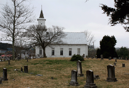 The old Lutheran Church at Mosheim Tennessee