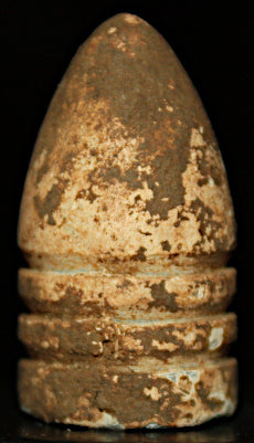 Civil War Bullet - Confederate High Base First Ring  ~  TL8345  $12