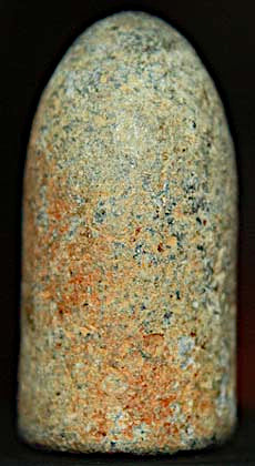 Civil War Bullet - L 2 Base Marked Enfield  ~  TL8201  $30