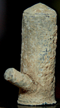 Carved Civil War Lead-A Smoking Pipe?  ~  TL8078  $50