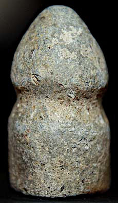 Carved Civil War Bullet - Interesting  ~  TL8272  $45