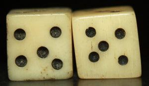 Home Made Bone Dice-Very Nice  ~  TL8010  $25
