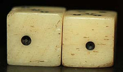 Home Made Bone Dice-Very Nice  ~  TL8010  $25