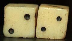 Home Made Bone Dice-Very Nice  ~  TL8010  $25