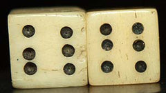 Home Made Bone Dice-Very Nice  ~  TL8010  $25