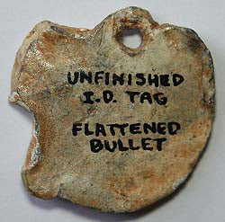 SOLD   Unfinished ID Tag  SOLD