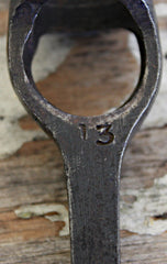 Civil War Era Leather Shot Bag/Flask & Patch Cutter  ~  TL8389  $65
