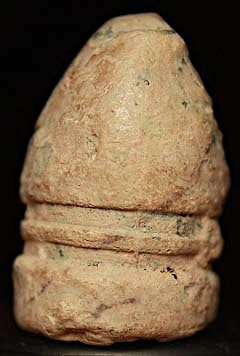 Civil War Bullet - Partially Melted CS Gardner-Longstreet  ~  TL8333  $8