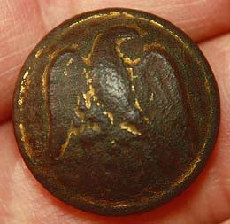 CS Droop Wing Eagle Button - with Circular Laurel Wreath ~ TL7653  $300