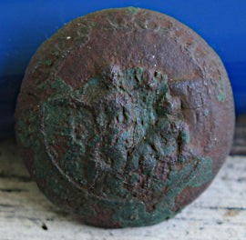 Civil War Button - Channel Back NC State Seal  ~  TL8285  $70