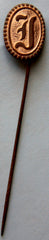 Script I Lapel/Hat Pin-Very Nice  ~  TL8092  $75