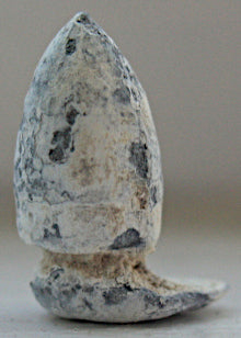 Field Poured Pistol Bullet-LARGE Base Sprue Attached  ~  TL8125  $12