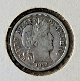 1913 Barber Dime-Nice  ~  TL8246  $10