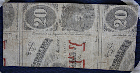 Civil War Fractional Note - NC 25 Cts Recycled-Nice  TL8315  $45