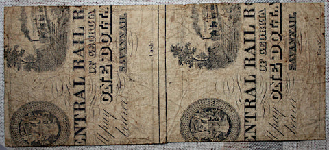Central RR & Bank'g One Dollar Note-Nice  ~  TL8311  $45