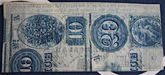 Civil War Louisiana Recycled $1 Note-Great Color ~  TL8313  $75