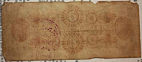 Civil War Paper Money - $5 Charleston, SC  ~  TL8405  $40
