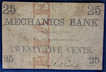 Civil War Note - Recycled Fractional Note  ~  TL8281  $30