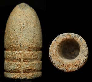 Georgia Troops Bullet With A Very Thick, Very Eccentric Skirt…This Is Most Likely A Variant Of A Mckee & Mason 392 Bullet