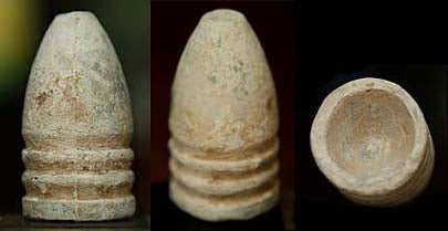 Mckee & Mason 586 Nose Cast Confederate 3 Ring Minie Ball