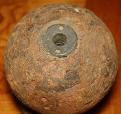 Confederate 12 Pound Side Load Cannon Ball