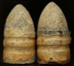 2 Sharps Carbine Bullets with Skin Cartridge Attached  TL6616