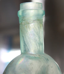 TL6965 Blue Civil War Era Whiskey Flask-EC $60.00