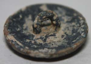 Pewter Cast I Button with Cast Shank Intact  TL6612