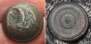 Confederate droop wing eagle coat button  TL6532