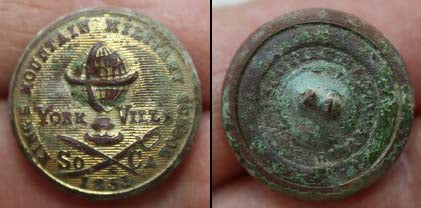 King’s Mountain Military School Yorkville, So Ca (South Carolina) 1855 Coat Size Button