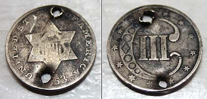 1863 Three Cent Silver Piece