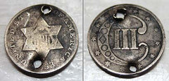 1863 Three Cent Silver Piece
