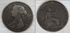 1862 Queen Victoria Half Penny   TL5770
